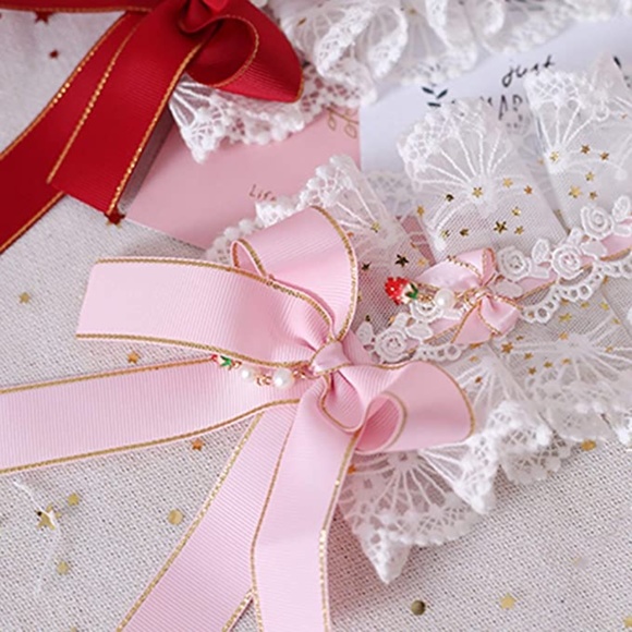 Pink Lace Handmade Lolita Headband main image 4